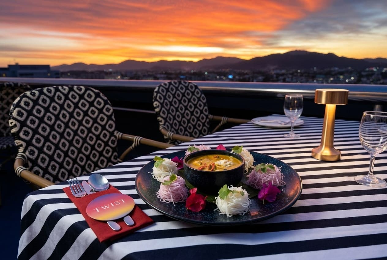 Rooftop Bar Atmosphere