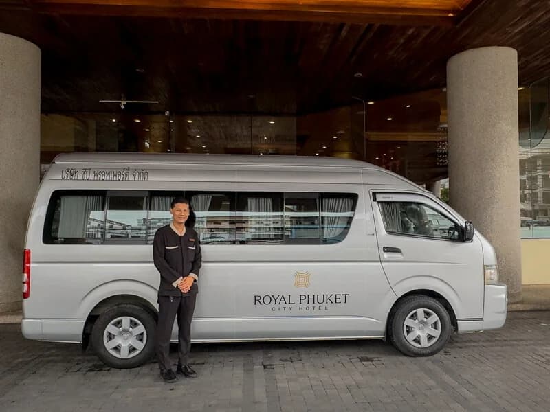 Hotel transport van from Royal Phuket City Hotel’s supplied photograph library